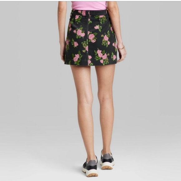 Wild Fable Floral Corduroy Skirt NWT - Picture 3 of 10